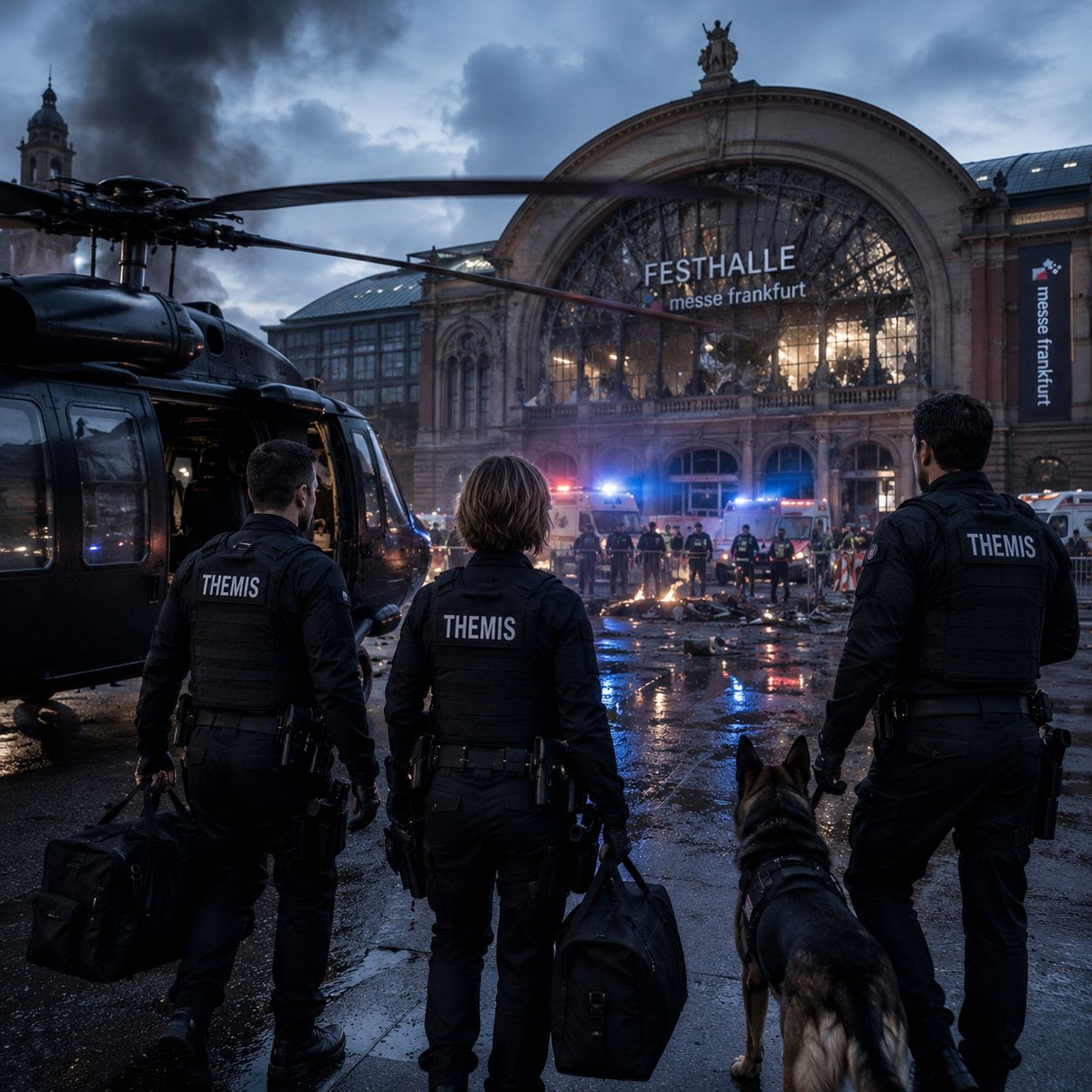 Szene aus Der Terrorist — Festhalle Frankfurt